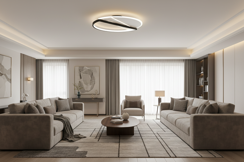 CEILING FITTING-CF278 BK/WH