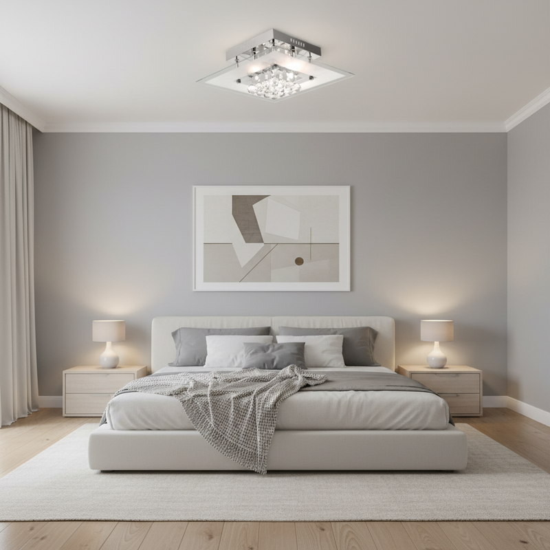 CEILING LIGHT-CF312/5 CRYSTAL