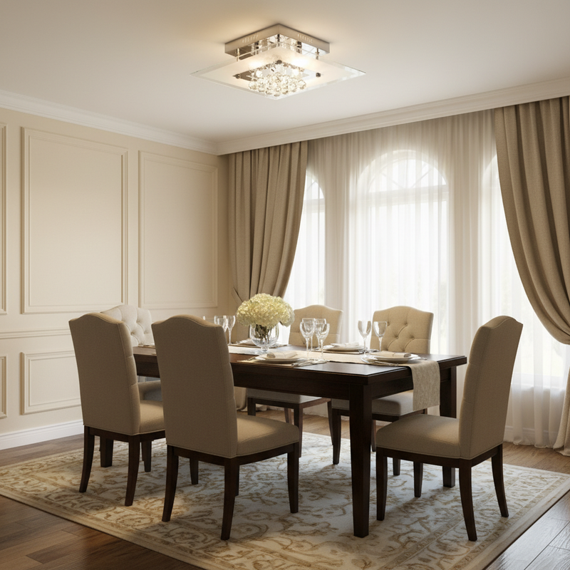 CEILING LIGHT-CF312/5 CRYSTAL