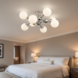 CEILING LIGHT-CF381/8 CHROME