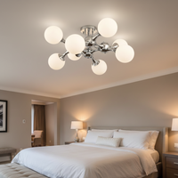 CEILING LIGHT-CF381/8 CHROME