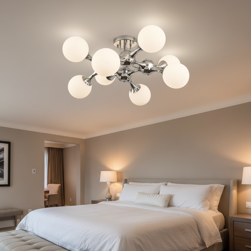 CEILING LIGHT-CF381/8 CHROME