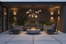 CEILING LIGHT-CF434/9 BRASS