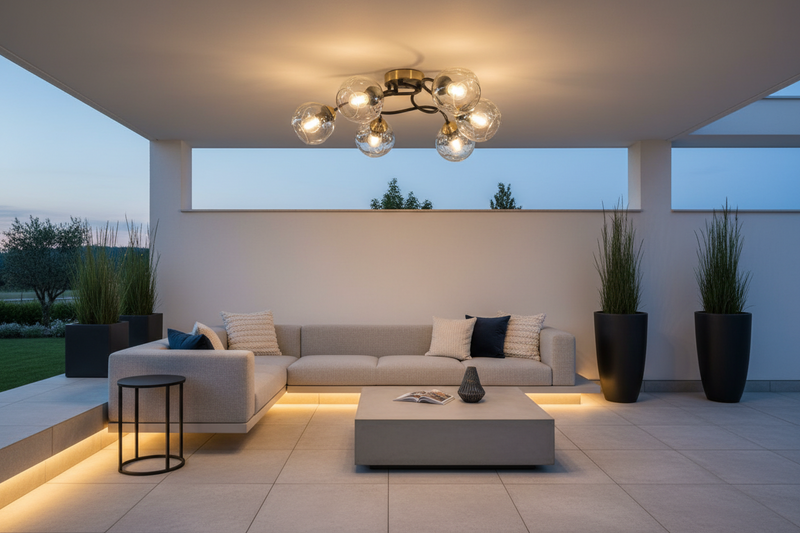 CEILING LIGHT-CF435/6 BRASS
