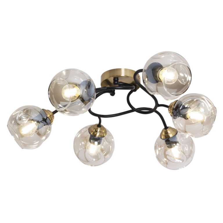 CEILING LIGHT-CF435/6 BRASS