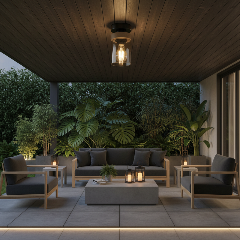 CEILING LIGHT-CF436 WOOD