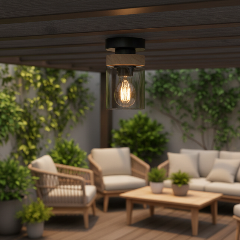 CEILING LIGHT-CF436 WOOD