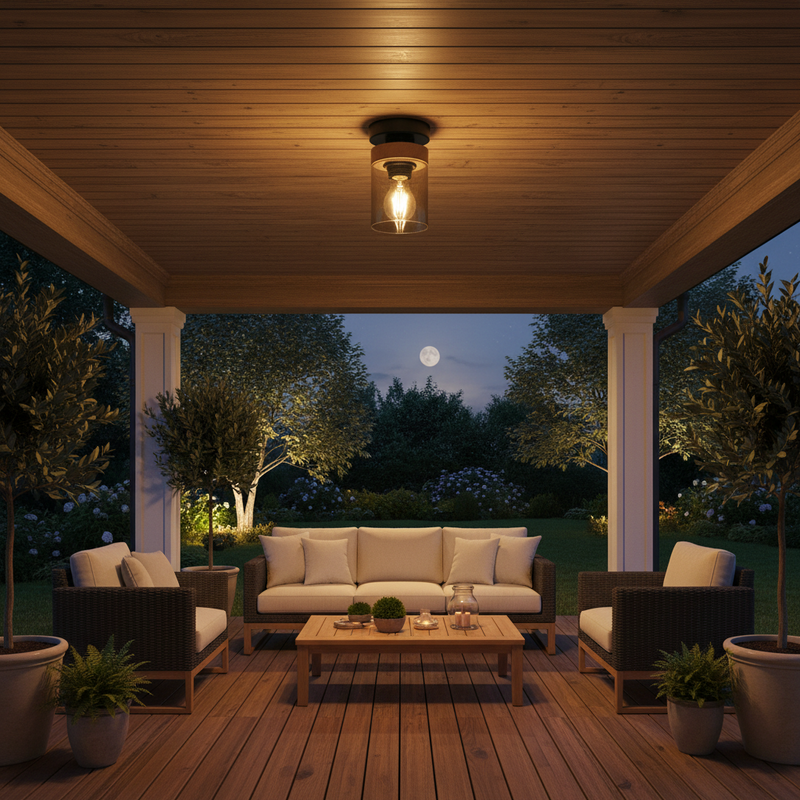 CEILING LIGHT-CF436 WOOD