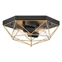 CEILING LIGHT-CF439 BLACK/GOLD