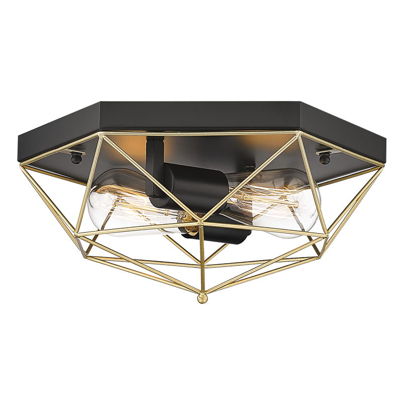 CEILING LIGHT-CF439 BLACK/GOLD