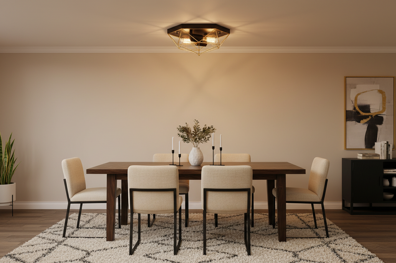 CEILING LIGHT-CF439 BLACK/GOLD