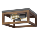CEILING LIGHT-CF441 BK/WOOD