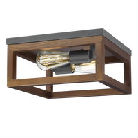 CEILING LIGHT-CF441 BK/WOOD
