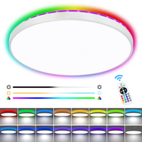 LED smart Ceiling light with RGB/Multicolor Background lighting. - Mr.Smart SA's Best Online Shopping Store