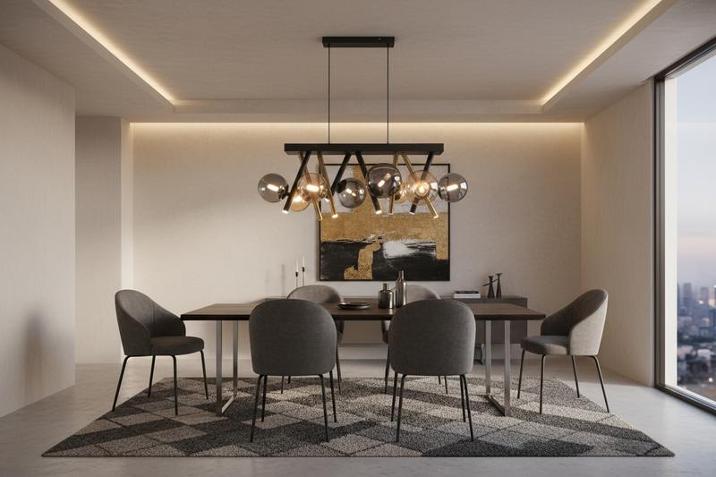 CEILING LIGHT-CF485 BK/GD