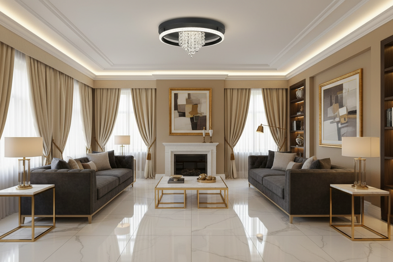CELING LIGHT-CF486 BK CCT