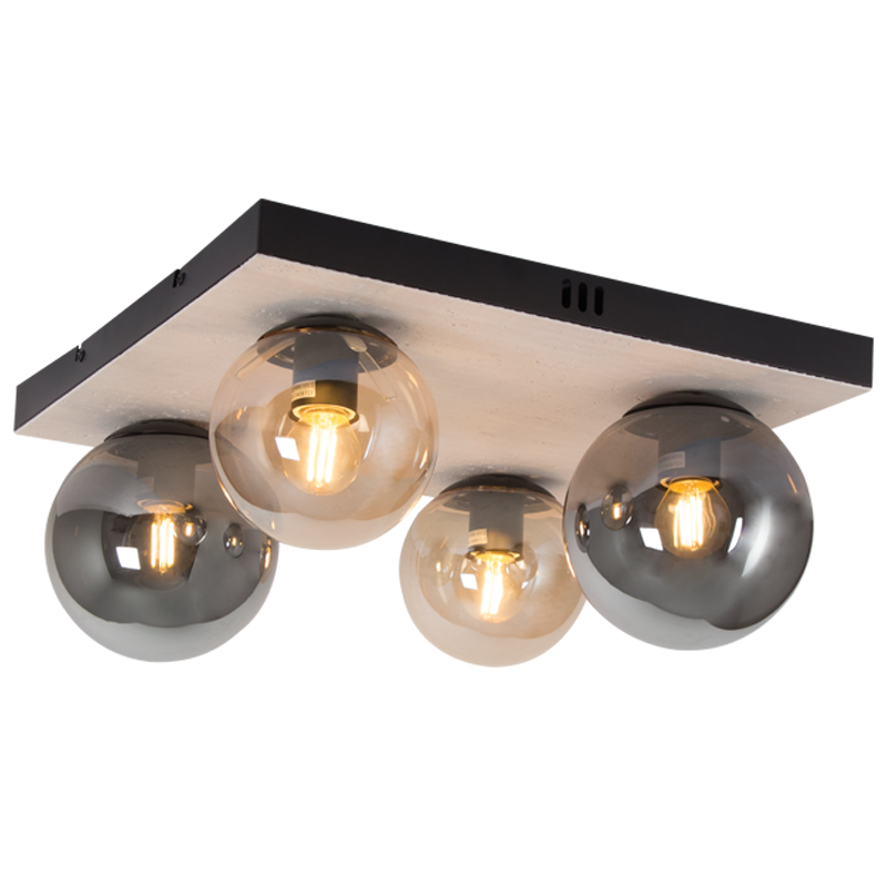CEILING LIGHT-CF516 BLACK/AMBER