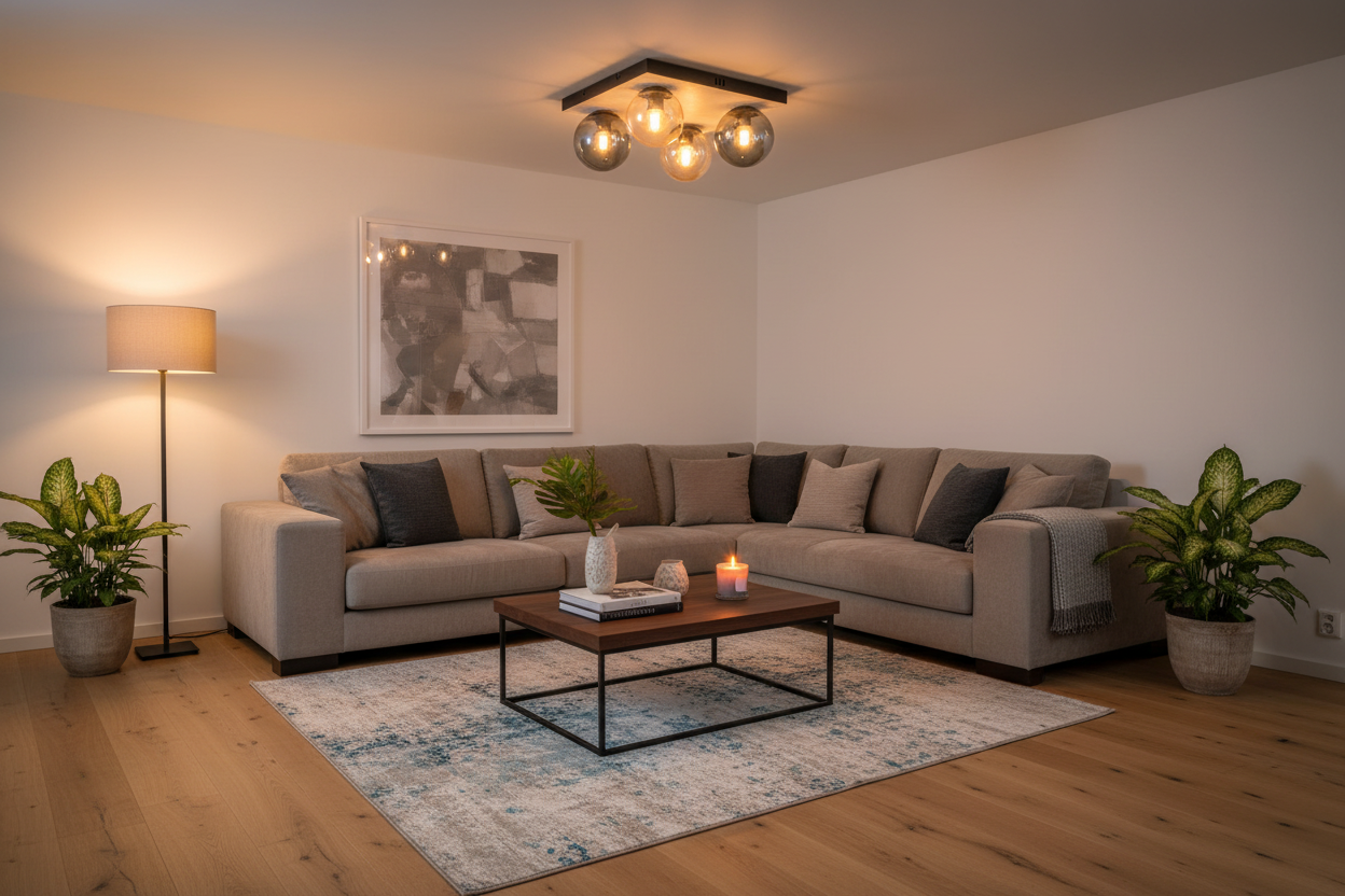 CEILING LIGHT-CF516 BLACK/AMBER