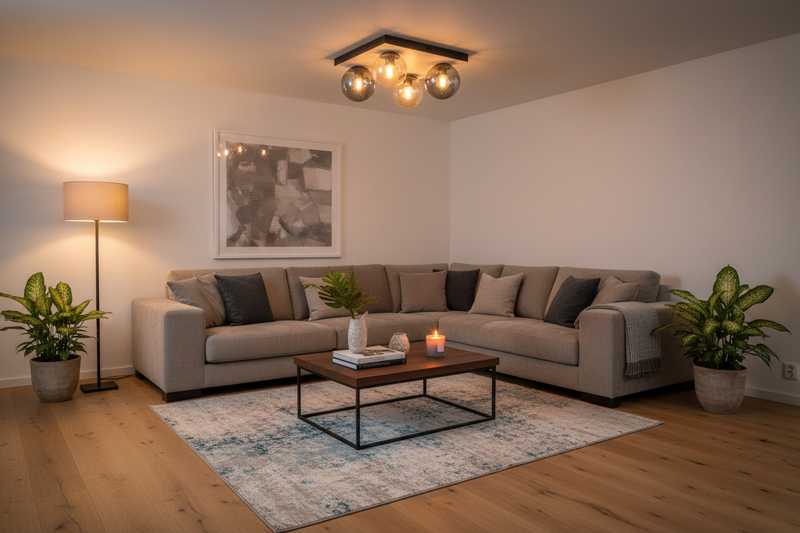 CEILING LIGHT-CF516 BLACK/AMBER