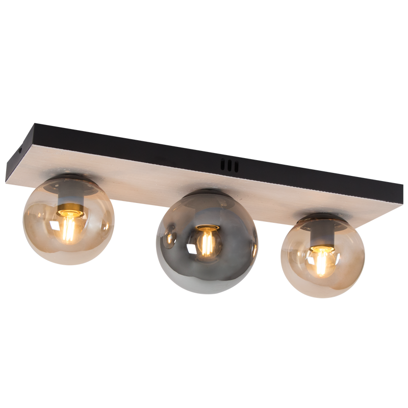 CEILING LIGHT-CF517 BLACK/AMBER