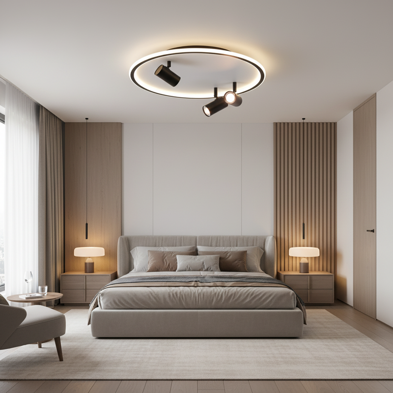 CEILING LIGHT-CF606/2 BLACK