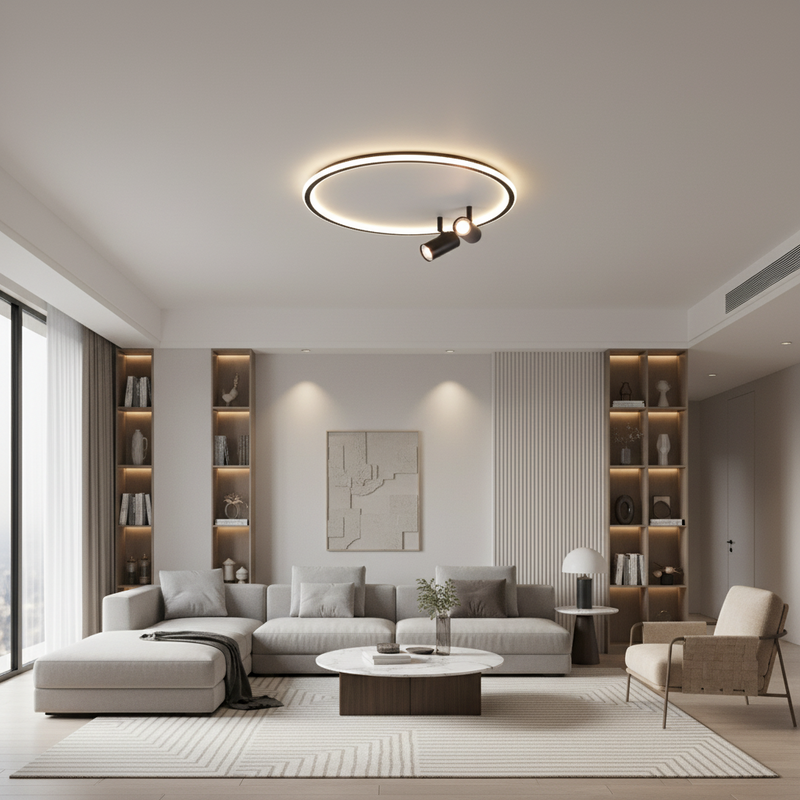 CEILING LIGHT-CF606/2 BLACK
