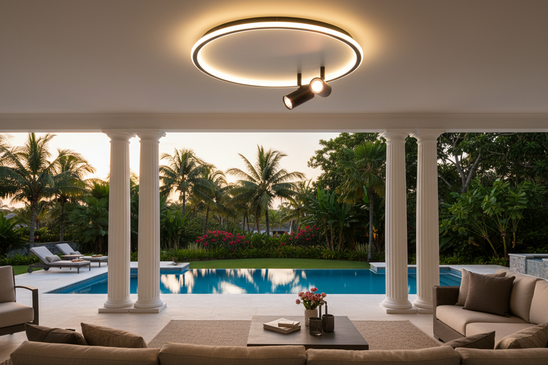 CEILING LIGHT-CF606/2 BLACK