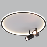 CEILING LIGHT-CF606/2 BLACK