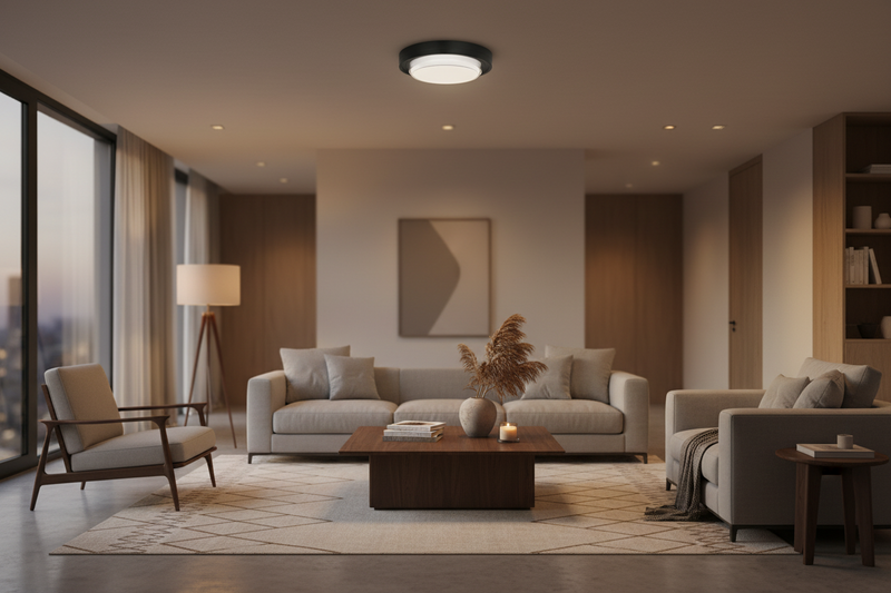 CEILING LIGHT-CF614 BLACK CCT