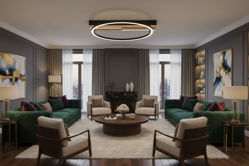 PENDANT LIGHT-CF618 BLACK