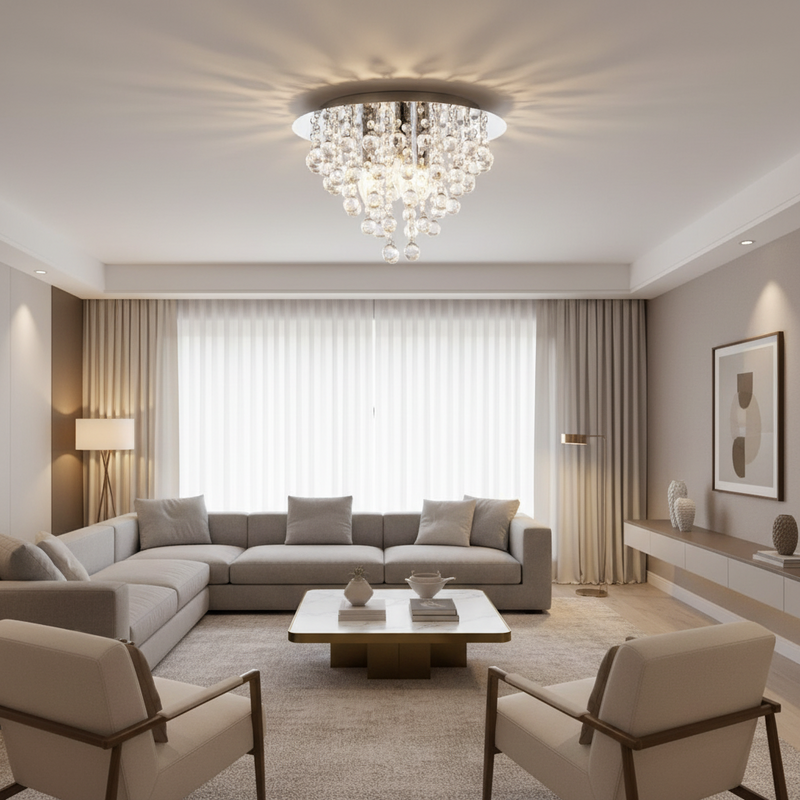 CEILING LIGHT-CF642/3 CHROME