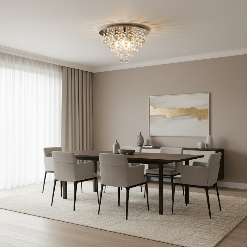 CEILING LIGHT-CF642/3 CHROME
