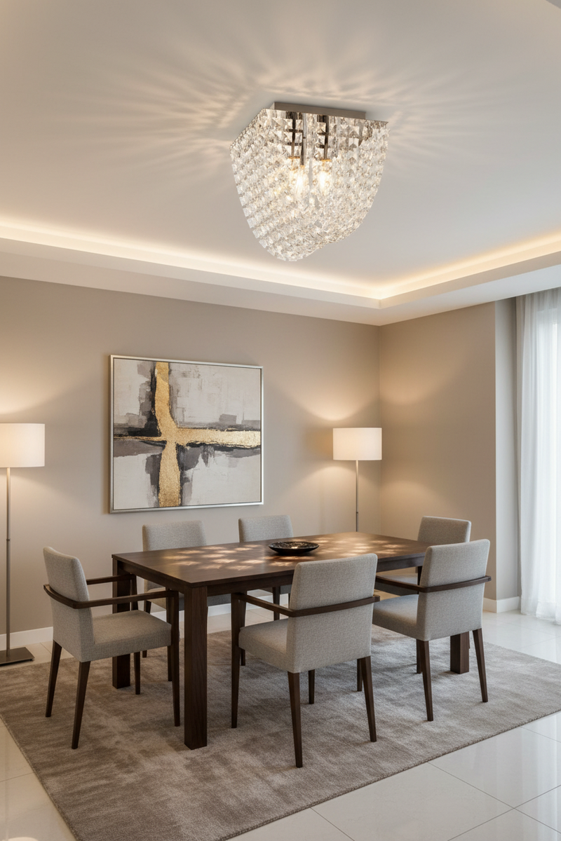 CEILING LIGHT-CF643/3 CHROME