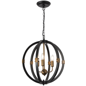 Pendent Light-CH081/3 BK/GD