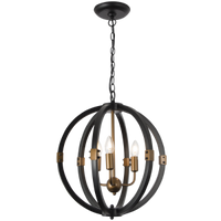 Pendent Light-CH081/3 BK/GD