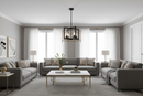 Pendent light-CH082/4 BK/GD