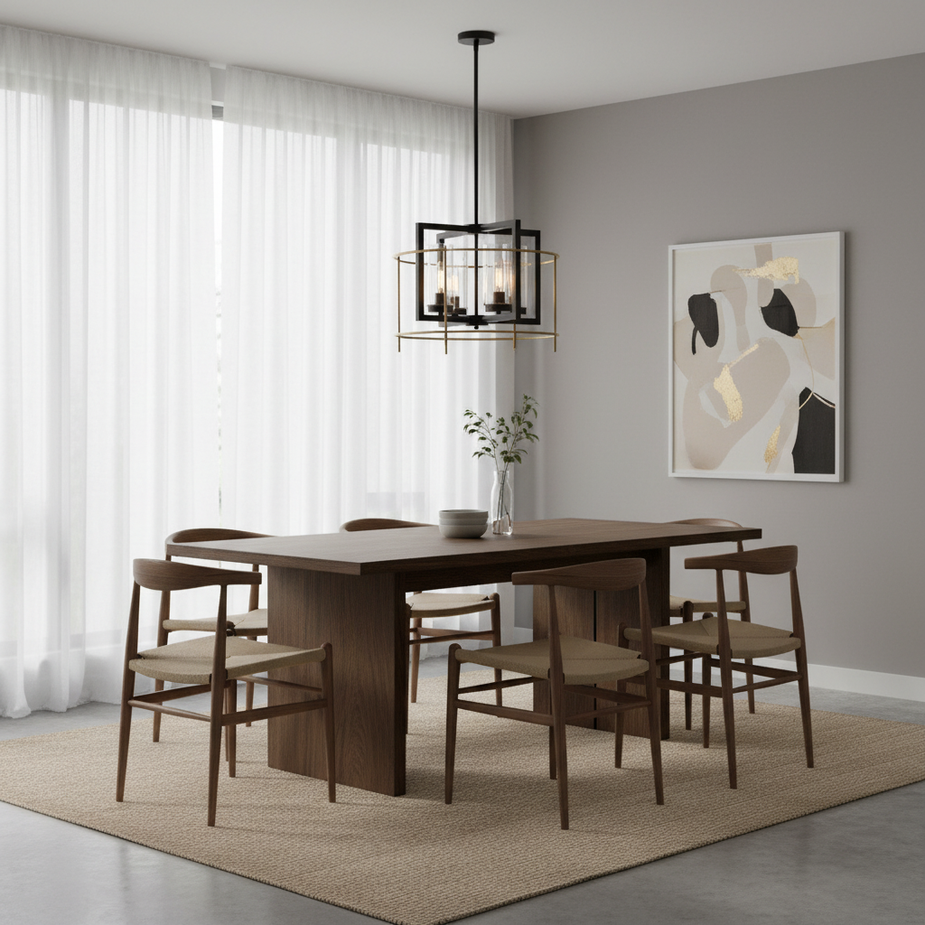 Pendent light-CH082/4 BK/GD