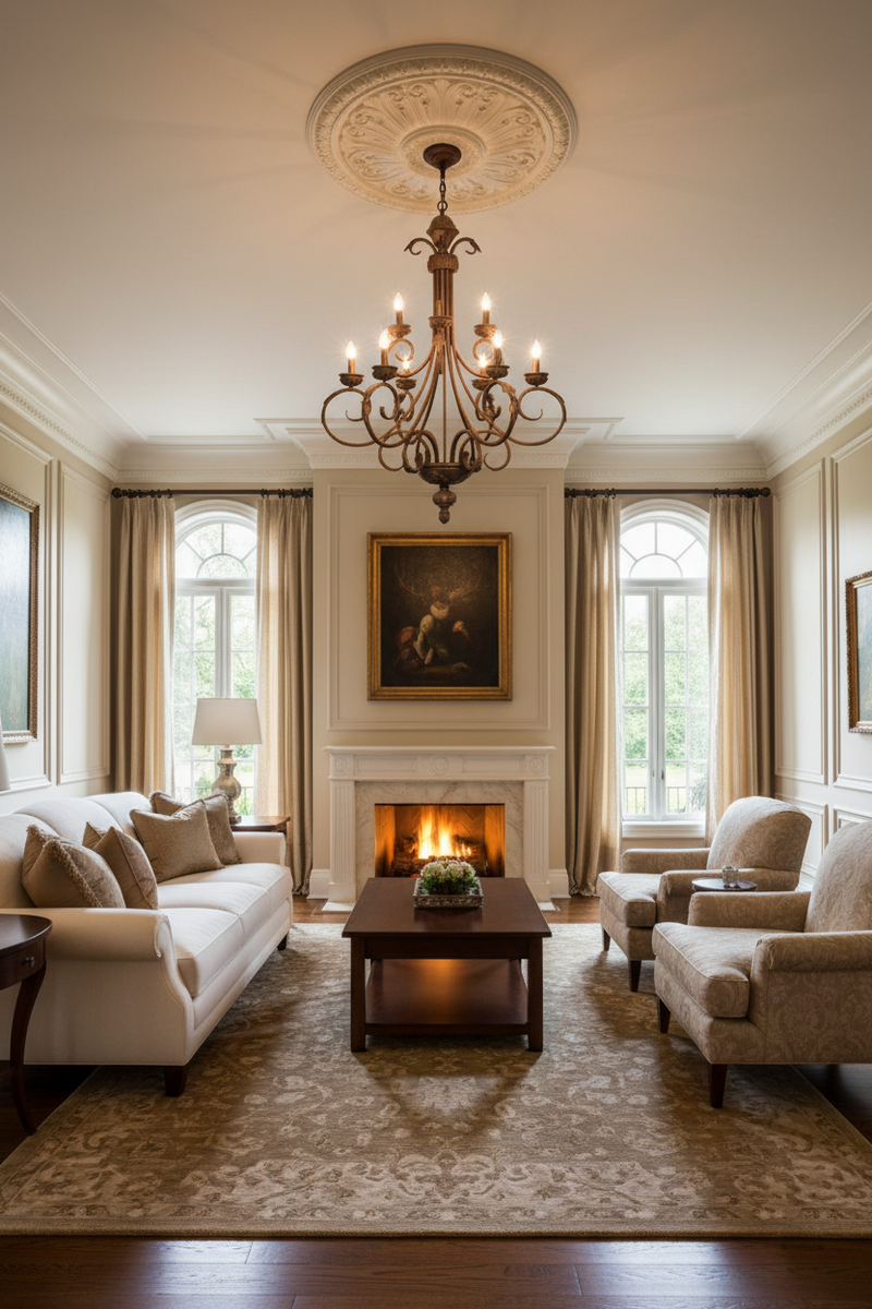 CHANDELIER-CH1334/9 ANTIQUE BRONZE