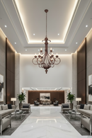 CHANDELIER-CH1334/9 ANTIQUE BRONZE