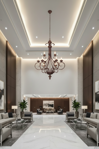 CHANDELIER-CH1334/9 ANTIQUE BRONZE