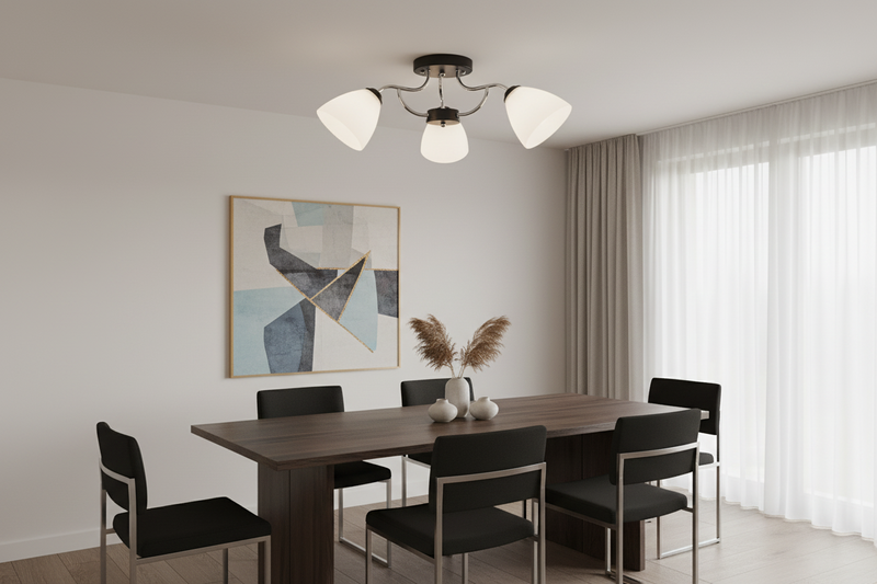 CHANDELIER-CH178/3 CHROME