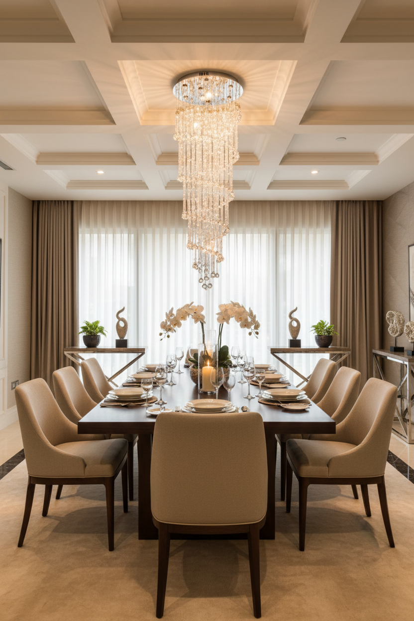 CHANDELIER LIGHT-CH233/10 CRYSTAL