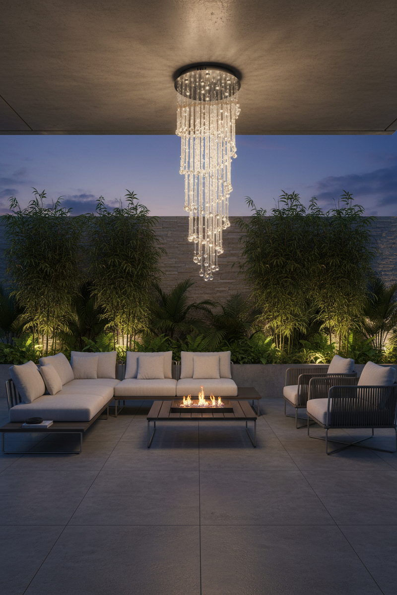 CHANDELIER LIGHT-CH233/10 CRYSTAL