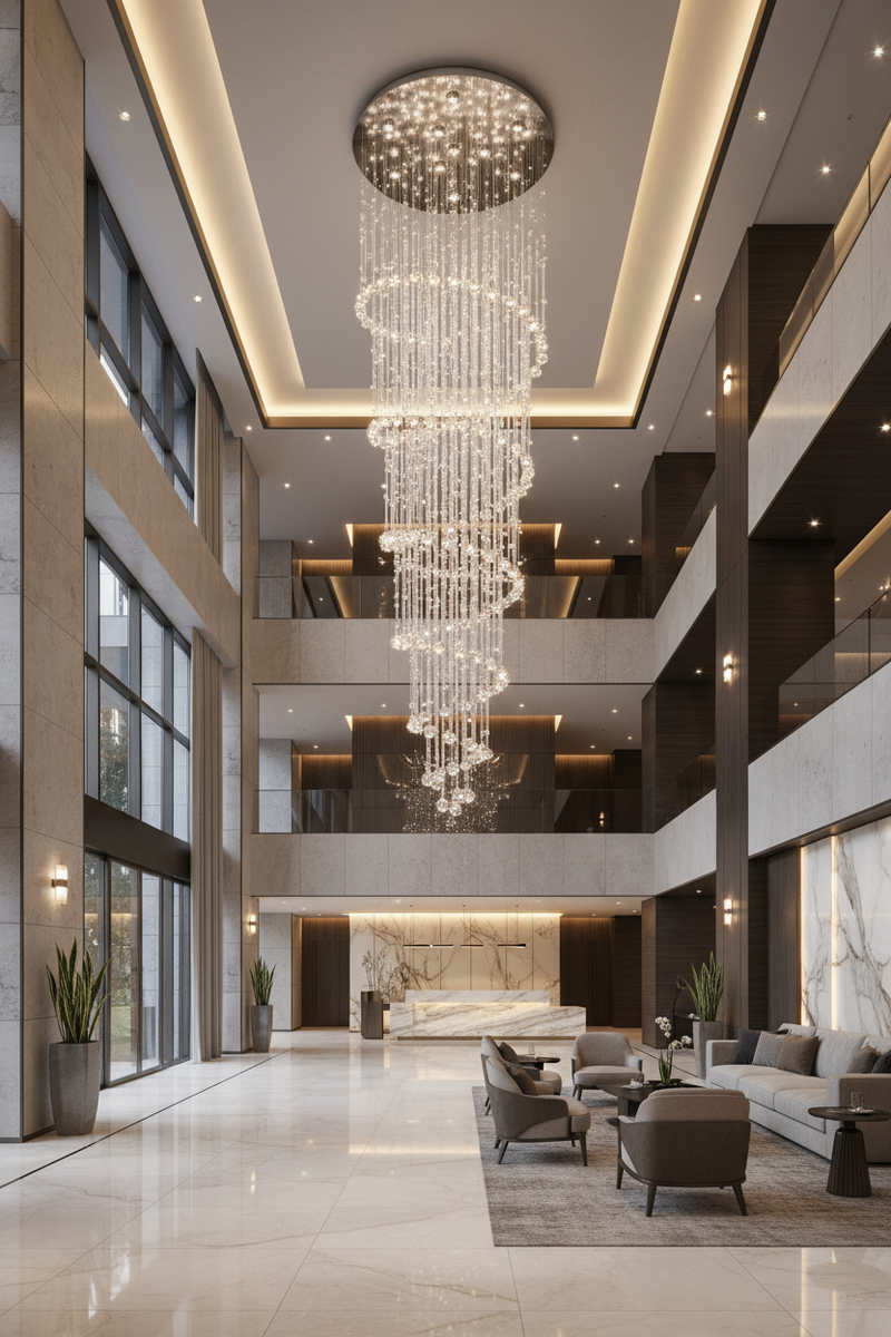 CHANDELIER LIGHT-CH233/10 CRYSTAL