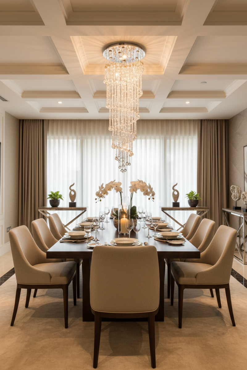CHANDELIER LIGHT-CH233/10 CRYSTAL
