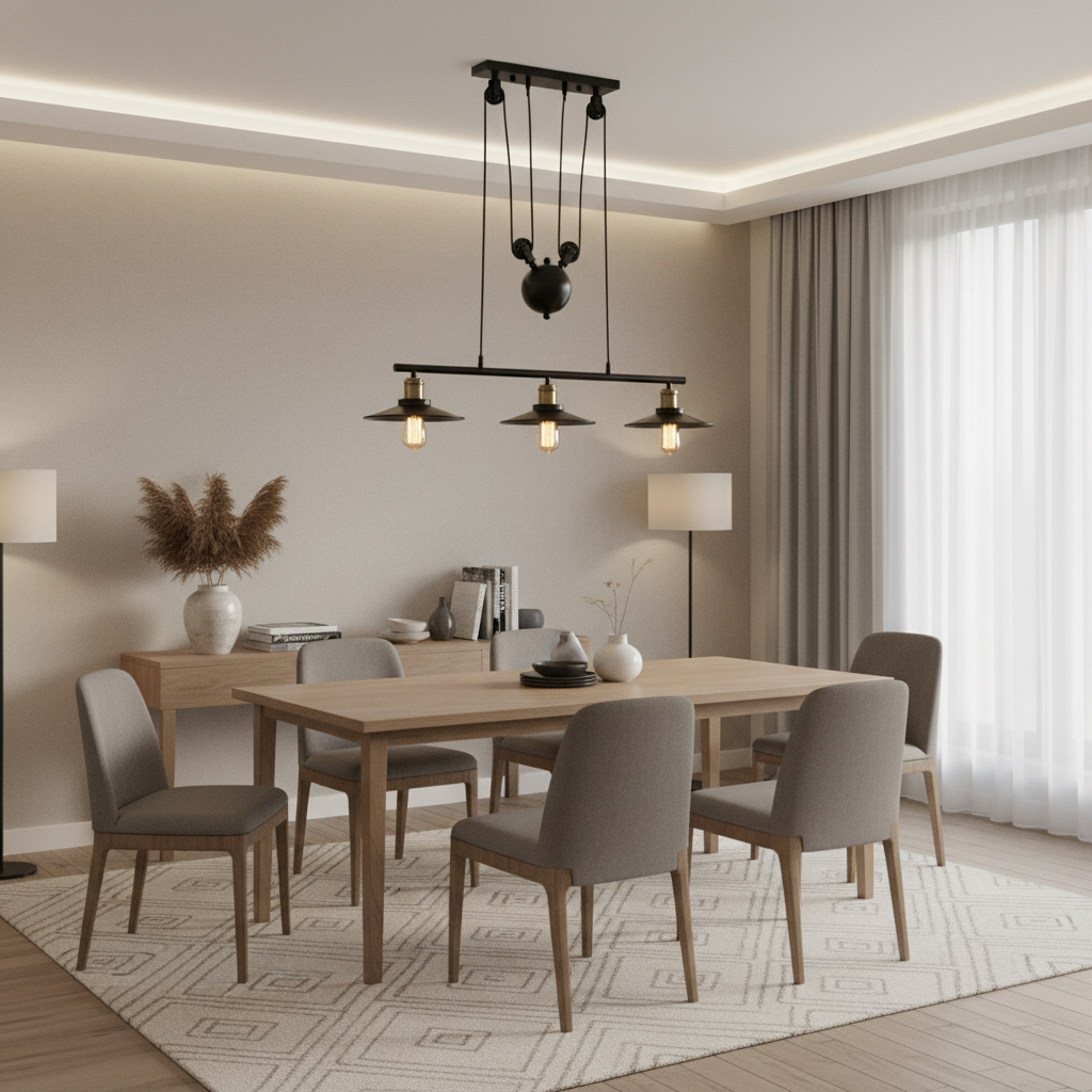 Pendent Lights-CH238/3 Black