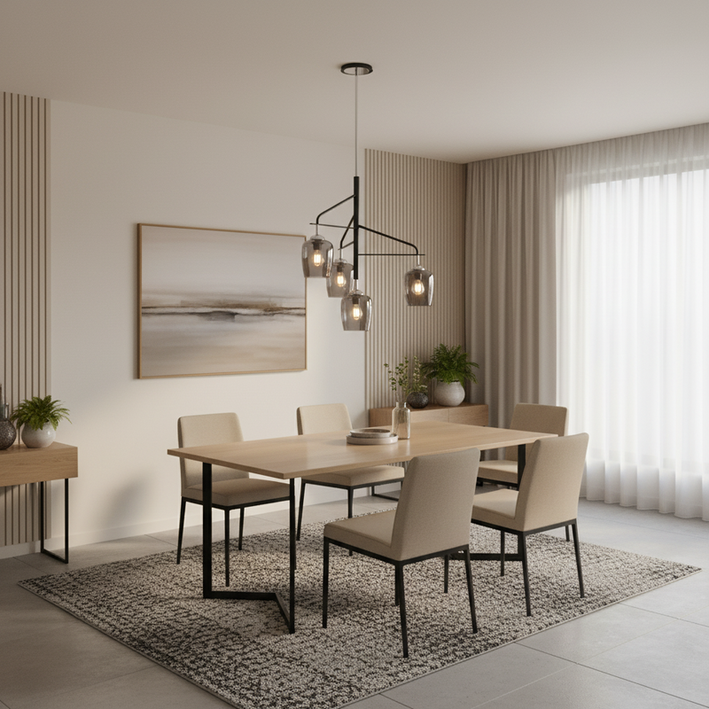 CHANDELIER-CH246/4 BLACK