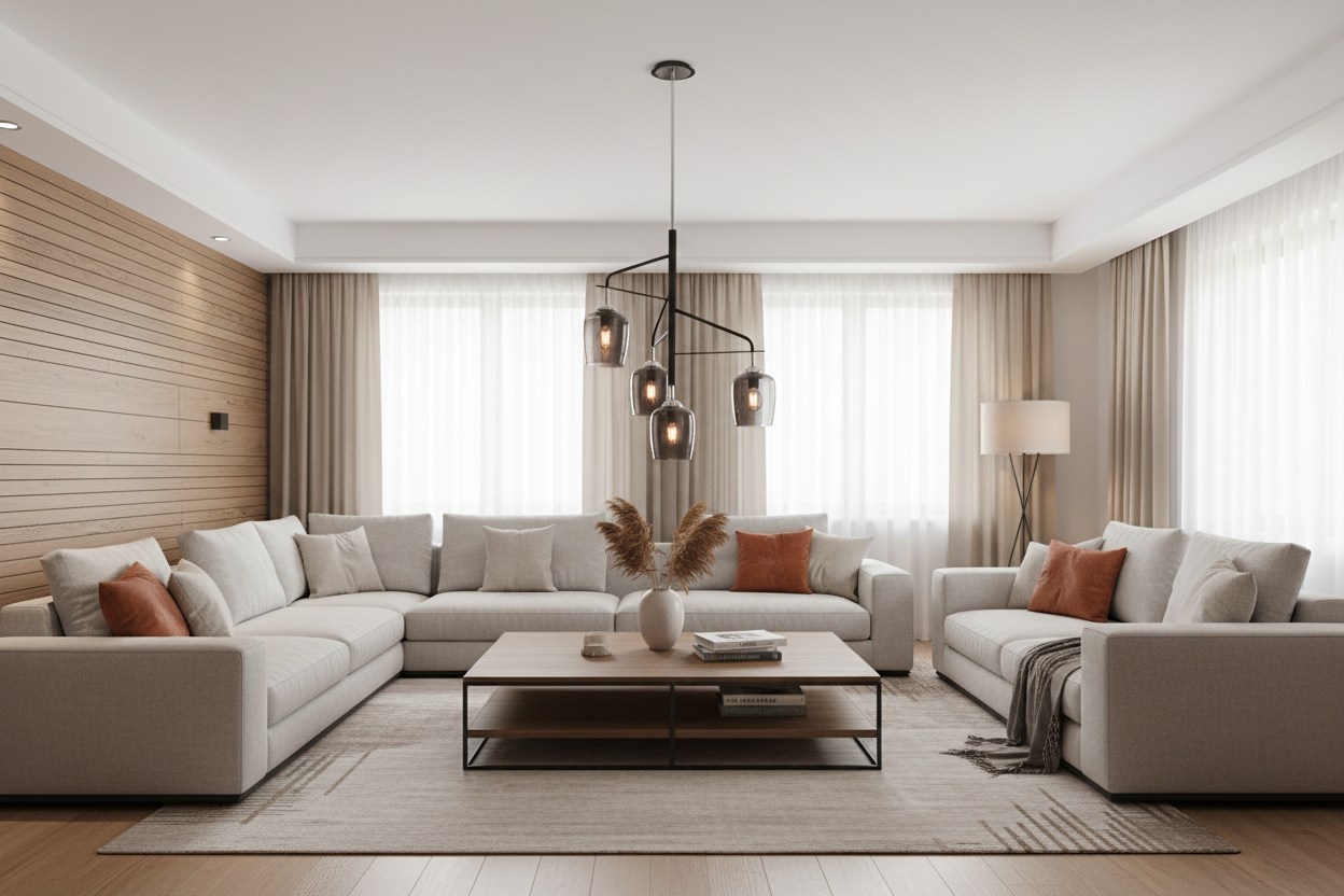 CHANDELIER-CH246/4 BLACK