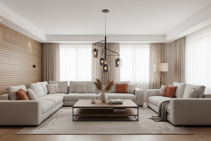 CHANDELIER-CH246/4 BLACK