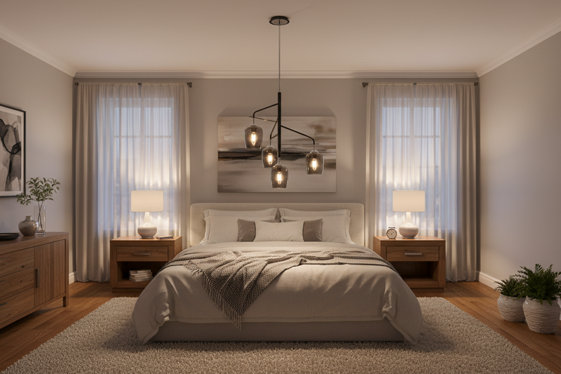 CHANDELIER-CH246/4 BLACK